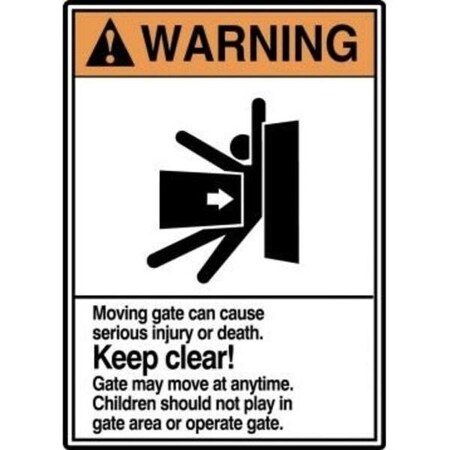 Accuform ANSI WARNING Safety Sign KEEP CLEAR MRBR306XP MRBR306XP